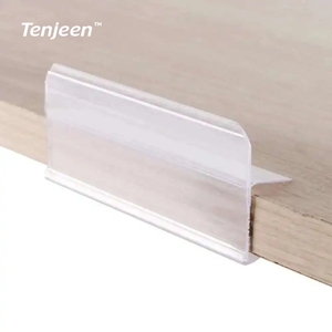 Tùy chỉnh đùn sản phẩm khuôn mẫu <span class=keywords><strong>PVC</strong></span>/PET/PP thẻ trong suốt dải giá <span class=keywords><strong>tag</strong></span> cho kệ siêu thị - Product Image 5