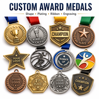 Op maat gemaakte promotionele medailleset, metalen awardmedailles, lintbadge, souvenirmedaille voor sport, school en bedrijfsevenementen