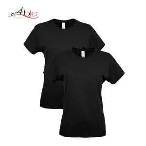 Able Playeras Lisa En Blanco Baju Kaos Hitam Camiseta De Mujer Camisas Femininas Custom Women T Shirt Printing