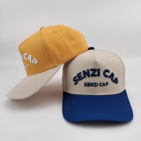 Gorra de Béisbol Bordada Personalizada de Lujo, 5 Paneles, Algodón de Alta Calidad, Dos Tonos, Logotipo 3D en Relieve, Gorras Deportivas para Hombre, Venta al Por Mayor