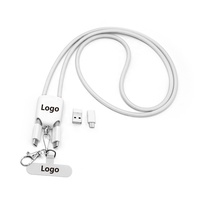 Cable de Carga USB-C 3A 60W con Correa de Nylon Trenzada 4 en 1, Carga Rápida y Transferencia de Datos para Accesorios de Teléfono