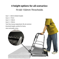 Rampe de seuil Simplywalk 500 kg Longueur 0,6 m Anti-corrosion Rampe pour temps pluvieux OEM SGS Test de charge