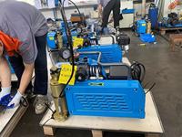 Kompresor Udara Listrik Portabel Tekanan Tinggi 100L 300bar 4500psi Berpendingin Udara untuk Menyelam Scuba dan Pemadam Kebakaran