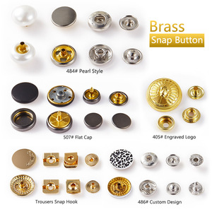 Nhà Máy Tùy Chỉnh Đen Bạc Vàng Brass Kẽm Hợp Kim Snap Press Stud Kim Loại Snap Nút Cho Áo Quần Áo - Product Image 3