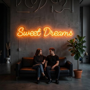 Letrero de Neón Sweet Dreams, Dropshipping, Diseño Gratuito, Larga Duración, Luz LED de Neón, Letrero de Neón LED Acrílico Personalizado - Product Image 1