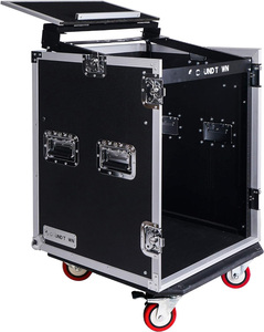 Vali đựng thiết bị âm thanh 14U <span class=keywords><strong>PA</strong></span> DJ <span class=keywords><strong>Rack</strong></span>/Road ATA với mặt trên nghiêng 11U cho mixer, độ sâu <span class=keywords><strong>rack</strong></span> 20 inch, bàn làm việc DJ và bánh xe, 14 ngăn chứa thiết bị - Product Image 3