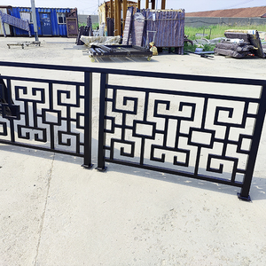 Modern Red Aluminium Garden Fence Panels Outdoor Privacy Railing for Villas <strong>Borders</strong> Manufactured Garden Fence Trellis <strong>Gates</strong> - Product Image 6