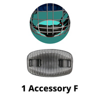 Pièces de casque de hockey sur glace : Attache rapide, sangle d'oreille, écrou de casque de hockey, composant universel pour casque
