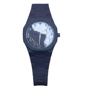 Hot-bán biểu tượng tùy chỉnh Hight chất lượng unisex thạch anh đồng hồ thiết kế thời trang New Dial Glass cổ tay thạch anh Đồng hồ - Product Image 5