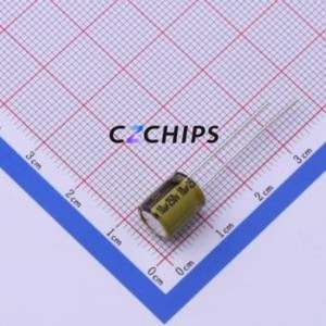 LKMD0902E100MF ตัวเก็บประจุอลูมิเนียมอิเล็กโทรไลติกผ่านรู D8xL9mm 10uF 20% 250V 210mA-100kHz - Product Image 1