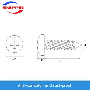 Tornillos autorroscantes de latón con cabeza redonda y hueca en cruz M2 M3 M3.5 M4 M5 M6 para carpintería - Product Image 4