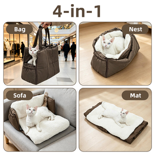Sac de transport pour animaux de compagnie de grande capacité, résistant à l'eau, sac de transport de luxe pour animaux de compagnie, accessoires pour animaux de compagnie - Product Image 6