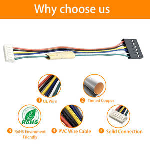 สายต่อ <span class=keywords><strong>JST</strong></span> ZH1.5 6 ขา ตัวผู้-ตัวเมีย ความยาว 28AWG สายแบบกำหนดเอง - Product Image 5