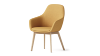Chaise de bureau pivotante en tissu avec accoudoirs et roulettes pour poste de travail