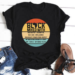 Magliette in cotone per melanina Plus Size - Product Image 5