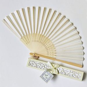 Éventail pliable en papier et bambou, vierge, pour l'art populaire traditionnel, idéal pour le Nouvel An chinois, les cadeaux de mariage et la technique de sculpture DIY - Product Image 2