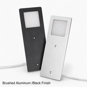 Éclairage <span class=keywords><strong>LED</strong></span> <span class=keywords><strong>sous</strong></span>-<span class=keywords><strong>meuble</strong></span> NewThingLine |   Spots pour armoires |   Lampes modernes en aluminium noir |   CRI 90 |   24V 3000K Chaud |   Brossé - Product Image 3