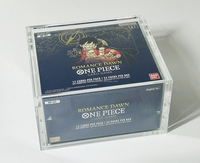 Mingshi anglais résistance Uv anglais Tcg une pièce jeu de cartes acrylique vitrine pour anglais une pièce Booster boîte