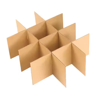 Boîte d'insertion pour diviseur de papier kraft Emballage à plusieurs compartiments