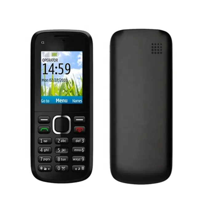 Gratis Pengiriman untuk Nokia C1-02 Pabrik Unlocked Asli Sederhana Super Murah 3G Bar Klasik Unlocked Mobile Phone By Post