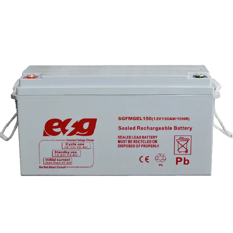 ESG 12V 100AH güneş pili ekipmanları UPS AGM akü acil durum güç kaynağı kurşun asit hücre