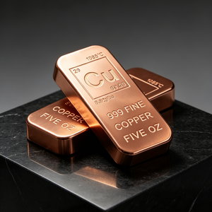 Lingote de Cobre Puro 999, Barra de Metal en Oferta, Lingote de 5 Oz, Placa Rectangular, Arte Moderno Coleccionable - Product Image 5