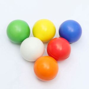 ลูกบอลโฟมสีพื้นขนาด 6.3 ซม. แบบกำหนดเอง ของขวัญส่งเสริมการขาย PU ของเล่นบีบคลายเครียดแบบนุ่ม ชุดลูกบอล - Product Image 4