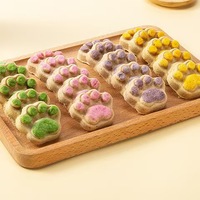 Friandises lyophilisées pour chats à base de viande crue avec poulet, herbe, citrouille et patate douce pour la santé gastro-intestinale - Emballage individuel