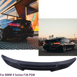 สปอยเลอร์หลังคาร์บอนไฟเบอร์ทรง PSM สำหรับรถยนต์ BMW ซีรีส์ 4 F36 4 ประตู รุ่นครูเป้ ปี 2014-2019 - Product Image 2