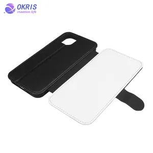 Ready To Ship Blank Sublimation PU Leather Phone Cases DIY Heat Transfer Phone Wallet Bags For IPhone 15 /15 Plus /IP 15 Pro Max
