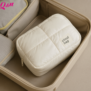 Luxury Pink Quilted Makeup Bag by Custom Logo Soft Glam Cosmetic Pouches for Skincare & Makeup Storage Hot Seller - Product Image 5