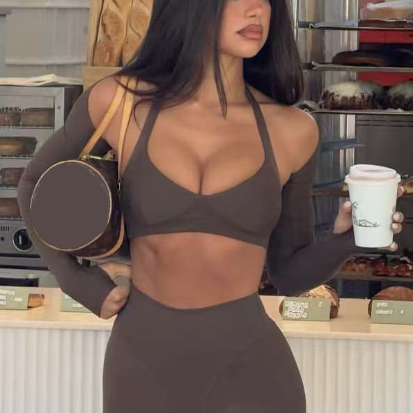 Soutien-gorge-marron foncé