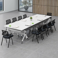 Table de formation de panneau de conception moderne de haute qualité amovible pliant en acier bois métal MDF meubles pour bureau hôpital conférence