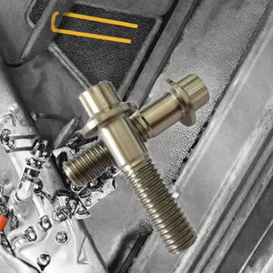 Perno de Acero Cromado Plateado M7 X 32 12 PT, Perno Hexagonal con Brida M7 <span class=keywords><strong>para</strong></span> Piezas de Ruedas <span class=keywords><strong>BBS</strong></span> - Product Image 3