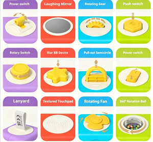 Juguete Educativo Montessori <span class=keywords><strong>de</strong></span> Plástico <span class=keywords><strong>para</strong></span> <span class=keywords><strong>Bebés</strong></span> <span class=keywords><strong>de</strong></span> 0 a 6 <span class=keywords><strong>Meses</strong></span> y <span class=keywords><strong>de</strong></span> 0 a 3 Años, Apilable, <span class=keywords><strong>de</strong></span> Causa y Efecto - Product Image 5