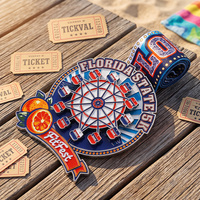Kreative 3D-Riesenrad-Design-Medaillen Sport-Medaillen aus Metall-Zinklegierung mit Emaille für Lauf-Marathon und Fitness-Festival