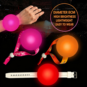 สายรัดข้อมือ LED รีโมท ปี 2026 433/512 DMX 2.4G ควบคุมผ่านแอพ วัสดุ ABS+PS สำหรับงานปาร์ตี้ ผลิตโดยโรงงาน OEM ขายดี มี 15 สี - Product Image 1