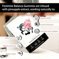 Bonbons gommeux probiotiques pour l'équilibre féminin, produit de beauté antioxydant pour femmes adultes, 60 unités