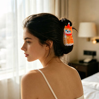 Pinces à cheveux de Noël en gros, en forme de chat et de chien, accessoires capillaires de fête, pinces animales 3D festives pour femmes
