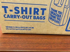 HDPE Cảm Ơn Bạn Túi Siêu Thị Tạp Hóa Mua Sắm Vest Xử Lý T-shirt Túi Nhựa Tùy Chỉnh - Product Image 6