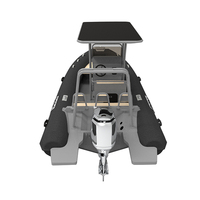 Bateau à rames gonflables, 3, 18 pieds, coque en aluminium, 560 V, avec pont solaire
