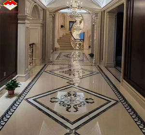 Diseño interior de lujo moderno para villas Panel de pared de mármol beige <span class=keywords><strong>Shanna</strong></span> de gama alta Pulido Bianco Botticino Losa grande para elegante - Product Image 5