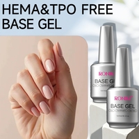 RONIKI Hot Pick Double Free Clear Base Coat Waterproof Wear Resistant Perfect Match Crystal Poly Extension Gel Base Gel Polish