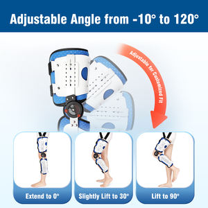 Penstabil Sendi tetap tahan lama, penyangga kaki lutut paha dengan Orthosis pergelangan kaki untuk kenyamanan dan stabilitas - Product Image 2