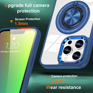 Hoge Kwaliteit Doorzichtige Telefoon Hoesje Voor <span class=keywords><strong>Iphone</strong></span> 15 Met 360 Roterende Beugel Voor <span class=keywords><strong>Iphone</strong></span> 14 13 <span class=keywords><strong>12</strong></span> 11 <span class=keywords><strong>Pro</strong></span> <span class=keywords><strong>Max</strong></span> Magnetisch Hoesje Voor Telefoon - Product Image 2