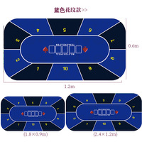 Table de casino professionnelle à 10 joueurs Tapis de jeu Table de poker Texas Hold'em pliante personnalisée