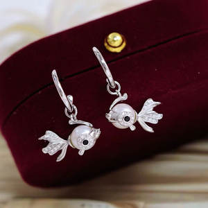 WENCHI S925 Argent Pur Kit d'Accessoires DIY pour Perles 11823 Support Vide pour Bagues et Boucles d'Oreilles Bijoux Or et Argent Chine - Product Image 4