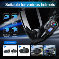 Meilleure qualité Q58 Max casque sans fil écouteurs écouteurs casque moto interphone avec radio FM et 6 EQ effet sonore
