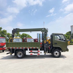 Grue montée sur <span class=keywords><strong>camionnette</strong></span> de 3 ou 4 tonnes certifiée CE, directement de l'usine, pour l'installation d'éclairage routier municipal - Product Image 4