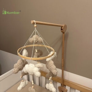 MOQ <span class=keywords><strong>basso</strong></span> giocattoli per bambini all'ingrosso fatto a mano in tessuto Cloud Star cellulari per bambini per bambine ragazzi Corano scuola materna culla cellulari - Product Image 5